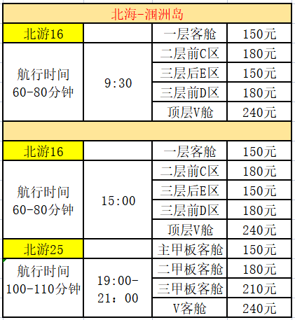 中秋節北海潿洲島旅游