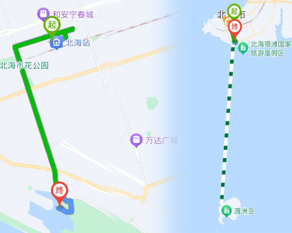 北海,火車站,到,潿洲,島,登船,的,碼頭,有,多,遠,